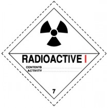 Знак "Радиоактивно - I Белая"
