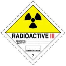 Знак "Радиоактивно - III Желтая"